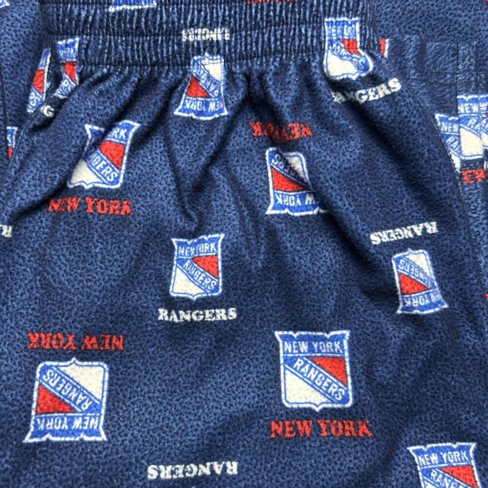 NHL New York Rangers Youth Sleep Pants, Size XL 18/20, Blue w/ Team Logos